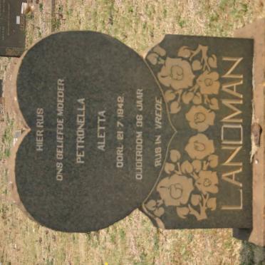 LANDMAN Petronella Aletta -1942