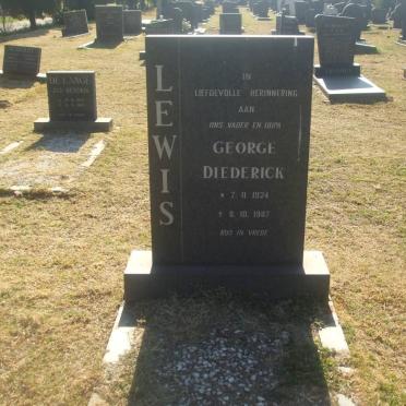LEWIS George Diederick 1924-1987