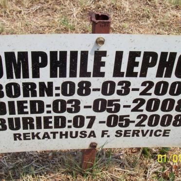 LEPHOI Omphile 2007-2008