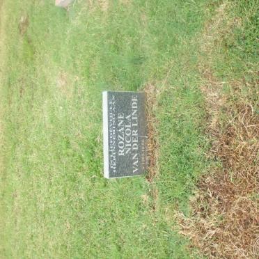 LINDE Rozane Nicola, van der 1985-2007