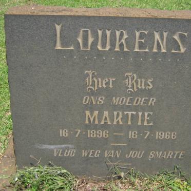 LOURENS Martie 1896-1966
