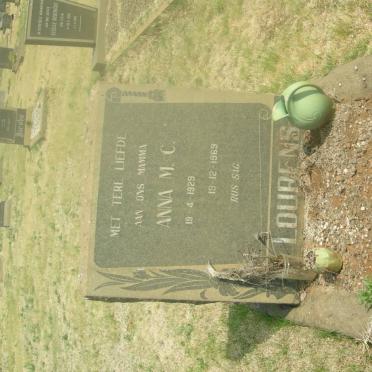 LOURENS Anna M.C. 1929-1969
