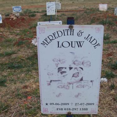 LOUW Meredith 2009-2009 :: LOUW Jade 2009-2009