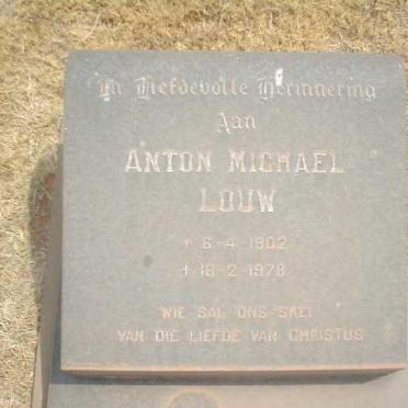 LOUW Anton Michael 1902-1978