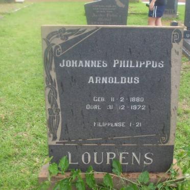 LOURENS Johannes Philippus Arnoldus 1880-1972