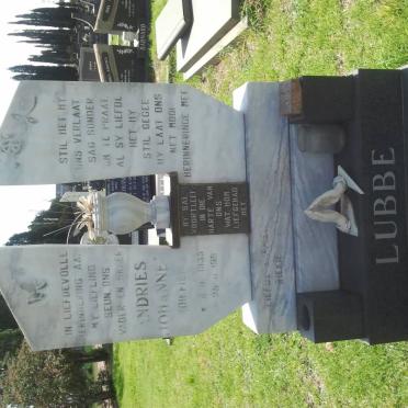 LUBBE Andries Johannes 1935-199?