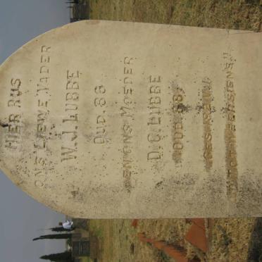 LUBBE Willem Jacobus -1926 &amp; Dina Carolina -1937