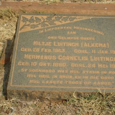 LUITINGH Hermanus Cornelis 1860-1838 &amp; Hiltje ALKEMA 1863-1912