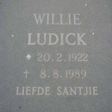 LUDICK Willie 1922-1989
