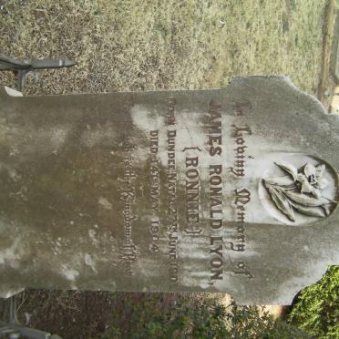 LYON James Ronald 1901-1904