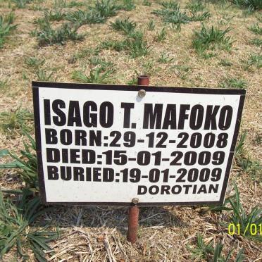 MAFOKO Isago T. 2008-2009