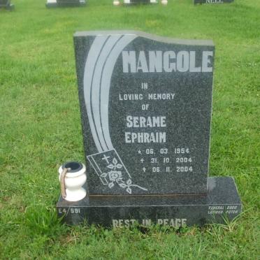 MANGOLE Serame Ephraim 1954-2004