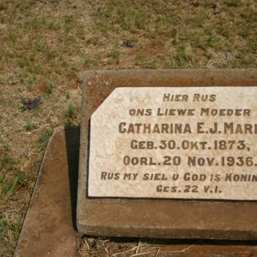 MARE Catharina E.J. 1873-1936