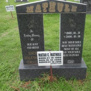 MATHULE Matau C. 1966-2006