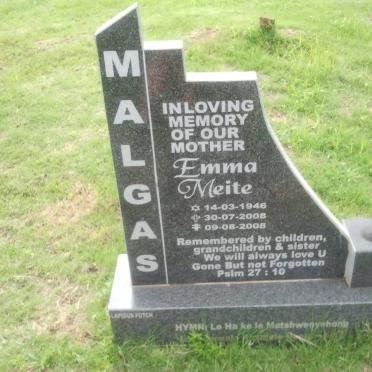 MALGAS Emma Meite 1946-2008