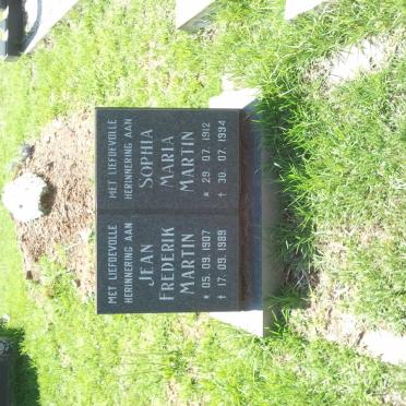 MARTIN Jean Frederik 1907-1989 &amp; Sophia Maria 1912-1994