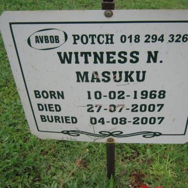MASUKU Witness N. 1968-2007