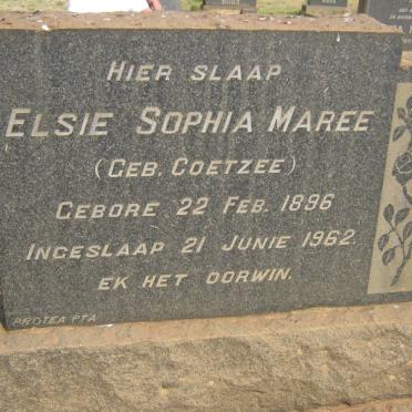 MAREE Elsie Sophia nee COETZEE 1896-1962