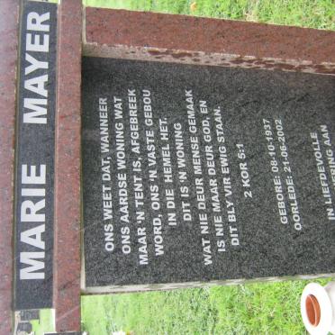 MAYER Marie 1937-2002