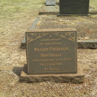 MARTINDALE William Frederick 1873-1955