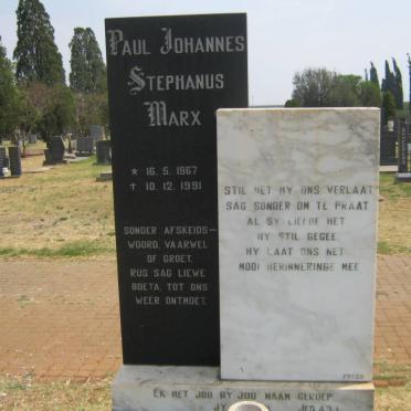 MARX Paul Johannes Stephanus 1967-1991