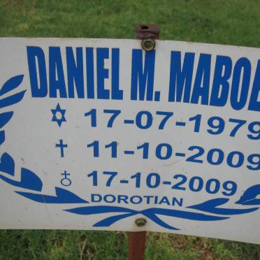 MABOE Daniel M. 1979-2009