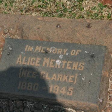 MERTENS Alice nee CLARKE 1880-1945