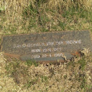 MERWE David Schalk, van der 1905-1946