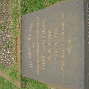 MERWE Gert Jacobus, van der 1887-1966