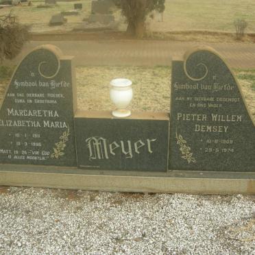 MEYER Pieter Willem Demsey 1909-1974 &amp; Margaretha Elizabetha Maria 1911-1996