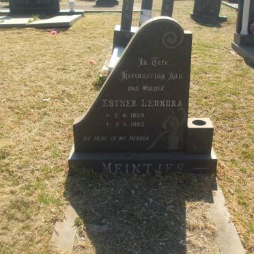 MEINTJES Esther Leonora 1894-1983