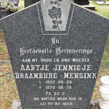 MENSINK Albert 1926-2003 &amp; Aartje Jennigje Braamburg 1922-1978