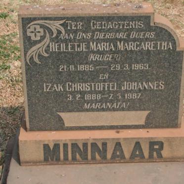 MINNAAR Izak Christoffel Johannes 1888-1967 &amp; Heiletje Maria Margaretha KRUGER 1885-1963