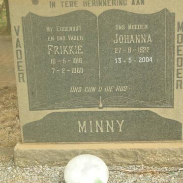MINNY Frikkie 1918-1969 &amp; Johanna 1922-2004