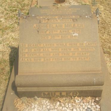 MILLER John Blair 1875-1941