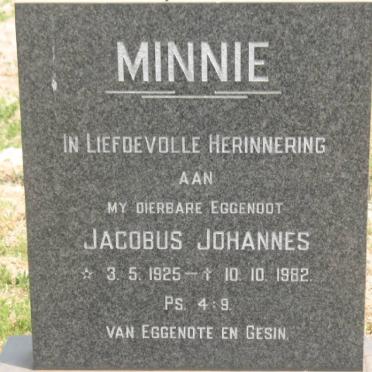 MINNIE Jacobus Johannes 1925-1982