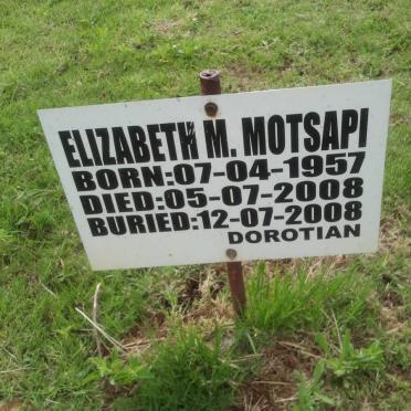 MOTSAPI Elizabeth M. 1957-2008