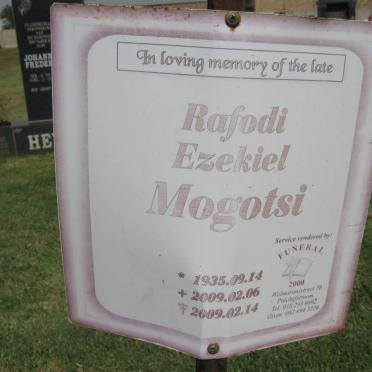 MOGOTSI Rafodi Ezakiel 1935-2009