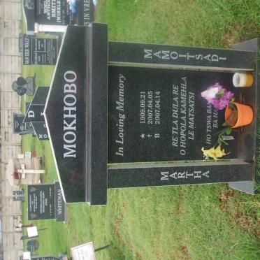 MOKHOBO Martha Mamoitsadi 1909-2007