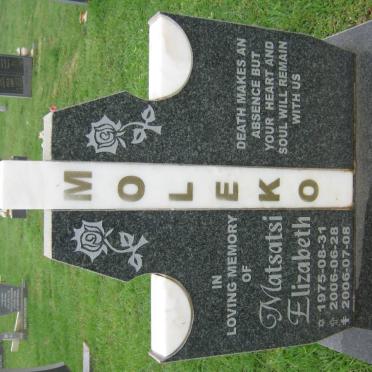 MOLEKO Matsatsi Elizabeth 1975-2006