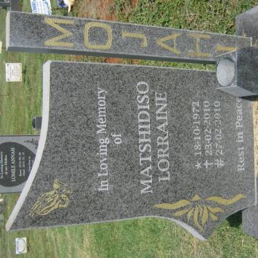 MOJAHI Matshidiso Lorraine 1972-2010