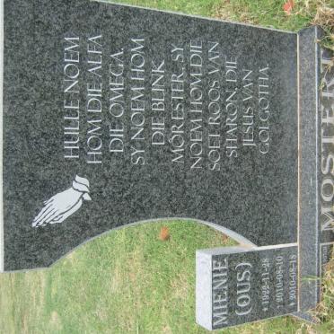 MOSTERT Mienie 1922-2010