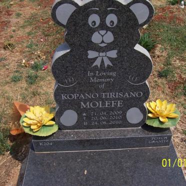 MOLEFE Kopano Tirisano 2009-2010