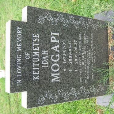 MOGAPI Keitumetse Idah 1973-2009