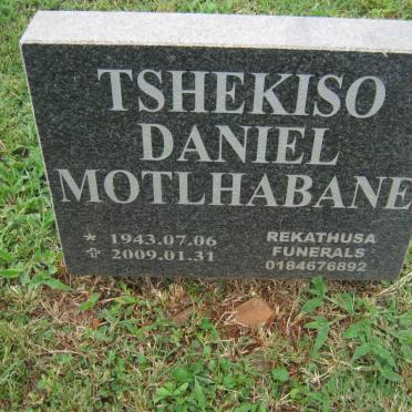 MOTLHABANE Tshekiso Daniel 1943-2009