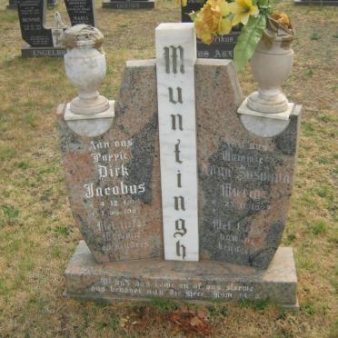 MUNTINGH Dirk Jacobus 1914-1997 &amp; Anna Susanna Maria 1927-