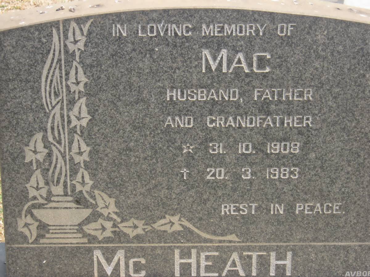 Mc HEATH Mac 1908-1983