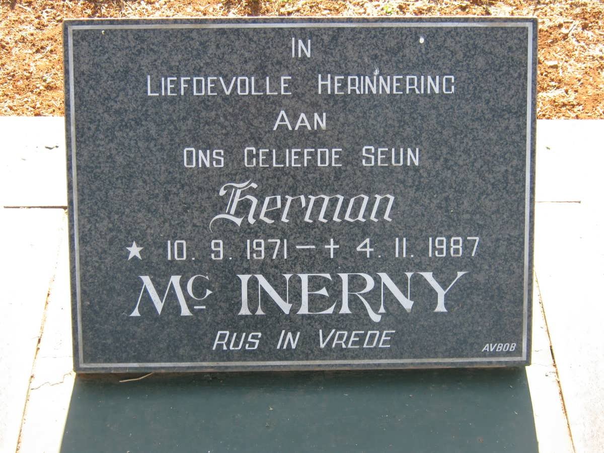 Mc INERNY Herman 1971-1987