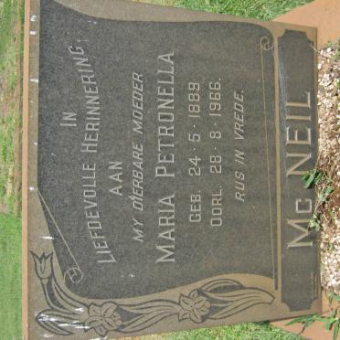 Mc NEIL Maria Petronella 1889-1966