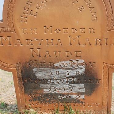 NAUDE Martha Maria 1878-1937